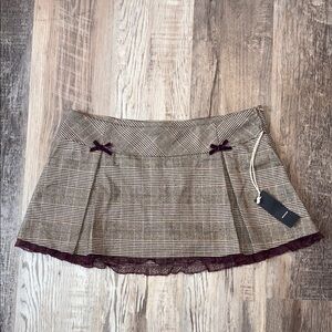 Plaid Mini Skirt